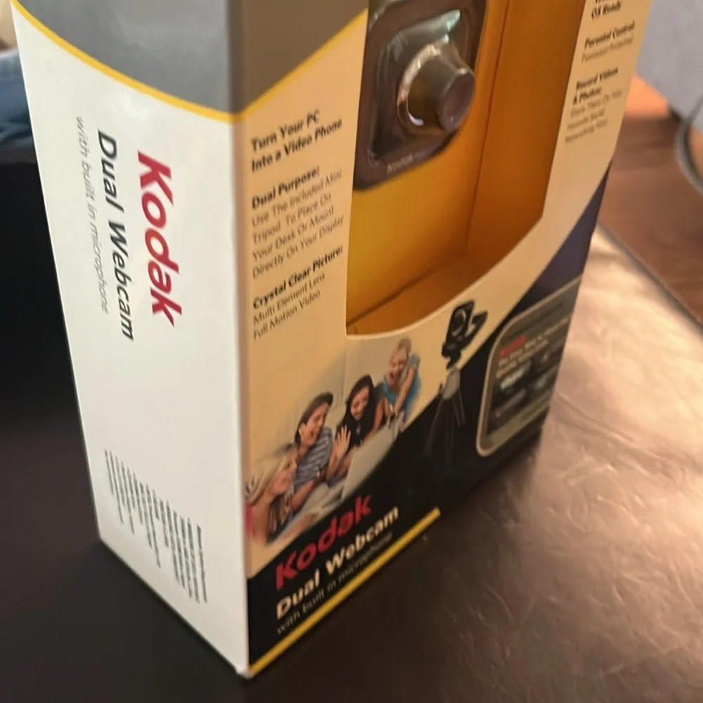 Brand New! Kodak Dual Webcam D101 Pack With Built In Microphone For Video Calls